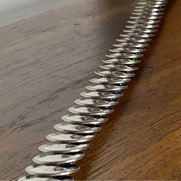 Vintage Belt Stretch Silver-Tone Medallion Cinch Belt Coin Style - Picture 3 of 10